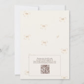 Verlieb dich in den Kürbis QR Code Rustikale Hochz Einladung (Rückseite)