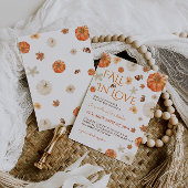 Verlieb dich in Floral Herbst-Baby-Party Einladung