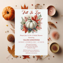 Verlieb dich in Land-Pumpkin-Rustical-Braut- Dusch
