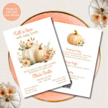 Verlieb dich in Pumpkins Baby Shower - Alles in Ei