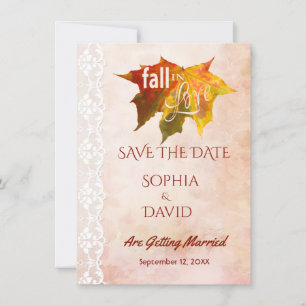 Verlieb dich in Spitze Altes Papier Hochzeit SAVE The Date