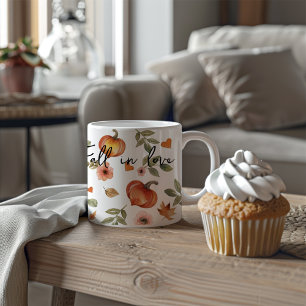 Verlieb dich Kürbis-Herz Kaffeetasse