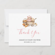 Verlieb dich rosa Mädchen Gingham Bär Baby Shower