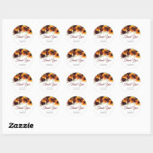 Verlieb dich Rund Sticker (Blatt)