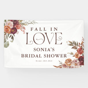 'Verliebe Dich' Herbstblüten Junggesellinnenabschi Banner