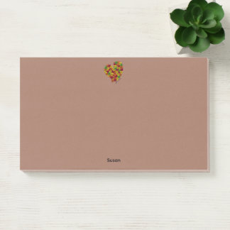 Verliebe dich - Herbstlaub - Groß Horizontal - Post-it Klebezettel
