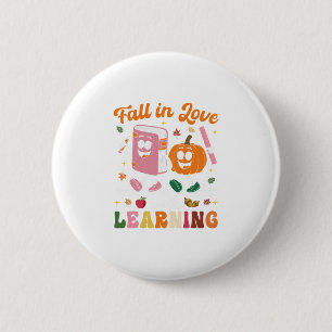 Verliebe dich in das Lernen Herbstliche Stimmung L Button