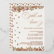 Verliebe dich in die Baby-Herbstfoliage-Baby-Party