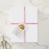 Verliebe dich in die herbstliche rustikale Kürbis- Geschenkanhänger (Mit Garn)