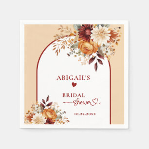 VERLIEBEN SICH IN FLORAL ARCH BRIDAL SHOWER SERVIETTE