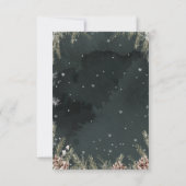 Verliebt in den Schnee Dankeskarte (Rückseite)