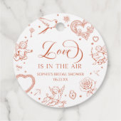 Verliebt sein in der Luft Valentinstag Brautparty Geschenkanhänger (Rückseite)