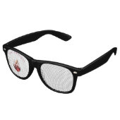 Verliebte Eleganz Wein Spritzer Partybrille (Schrägansicht)