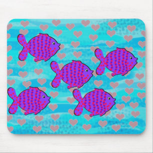 Verliebte Fische Mousepad