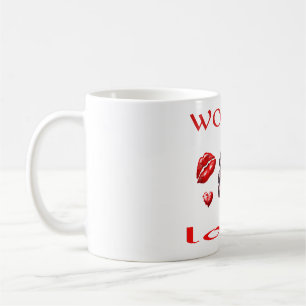 "Verliebte Frau" - Valentinstagskunst Kaffeetasse