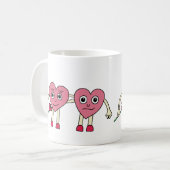 Verliebte Herzen Kaffeetasse (Vorderseite Links)