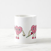 Verliebte Herzen Kaffeetasse (Mittel)