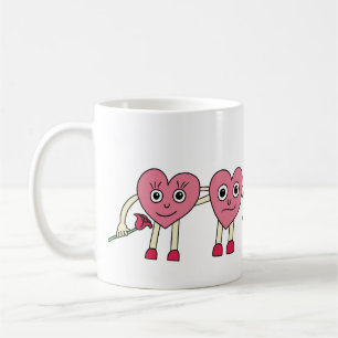 Verliebte Herzen Kaffeetasse
