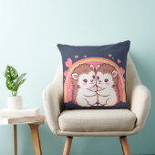 Verliebte Igel – Niedliches Umarmungs-Design Kissen (Stuhl )