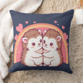 Verliebte Igel – Niedliches Umarmungs-Design Kissen (Decke)