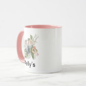 Verliebte in Pastell-Wasserfarben Tasse (Vorderseite Links)