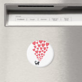 Verliebte Katze Magnet (In Situ (Geschirrspüler))