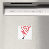 Verliebte Katze Magnet (In Situ (Geschirrspüler))