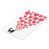 Verliebte Katze Magnet (Linke Seite)