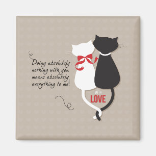 Verliebte Katzen Magnet