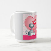 Verliebte Katzen, Tasse (Vorderseite Links)