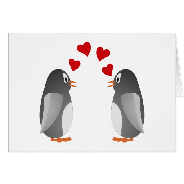 verliebte Pinguine penguins love (Vorderseite (Horizontal))