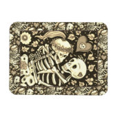 VERLIEBTE UNTER DER IVY, SCHWEETHEART SKELETONS EM MAGNET (Horizontal)