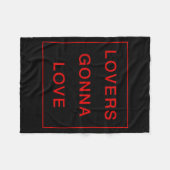 Verliebte werden lieben _ Valentinstage Fleecedecke (Vorderseite (Horizontal))