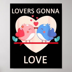 Verliebte werden Valentinstag lieben  Poster