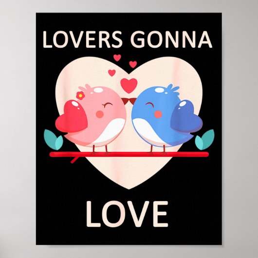 Verliebte werden Valentinstag lieben Poster (Vorne)