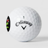 Verliebter Alligator Golfball (Logo)