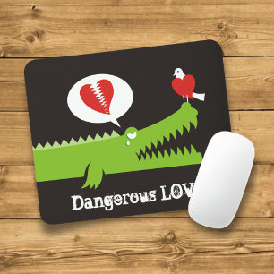 Verliebter Alligator Mousepad
