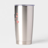 Verliebter Welpe Thermobecher (Links)