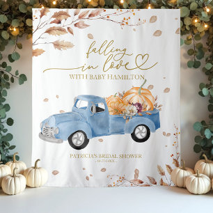 Verliebtes Baby Shower Kulisse Wandteppich