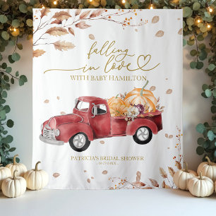 Verliebtes Babyshower-Backdrop Wandteppich