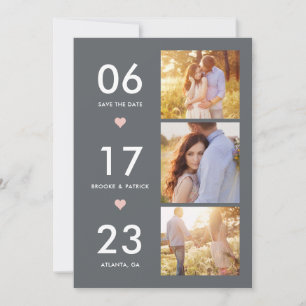 Verliebtes Datum EDITABLE COLOR Karte zur Vorabanz