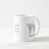 Verliebtes Elefantenpaar Kaffeetasse (VorderseiteRechts)