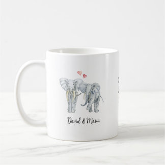Verliebtes Elefantenpaar Kaffeetasse