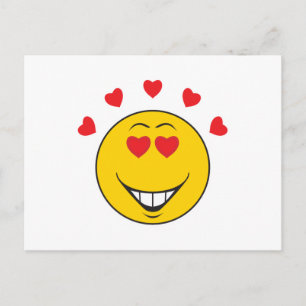 Verliebtes Gesicht Postkarte