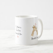 Verliebtes Giraffenpaar Kaffeetasse (VorderseiteRechts)