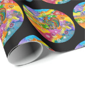 Verliebtes Hahn Geschenkpapier (Rolleneckpunkt)