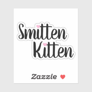 Verliebtes Kätzchen Süßes Valentinstag Aufkleber