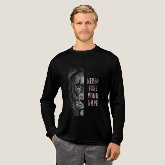 VERLIER NIE DEINE HOFFNUNG Tri-Blend SHIRT (Volle Vorderseite)