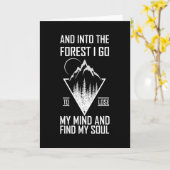 VERLIERE DEINEN KENNTNIS UND IN DEN WALD GEHE ICH KARTE (Gelbe Blume)