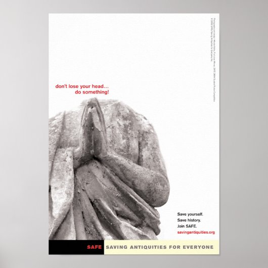 Verliere nicht dein Kopfposter Poster (Vorne)